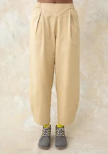 Woven organic cotton trousers - havre