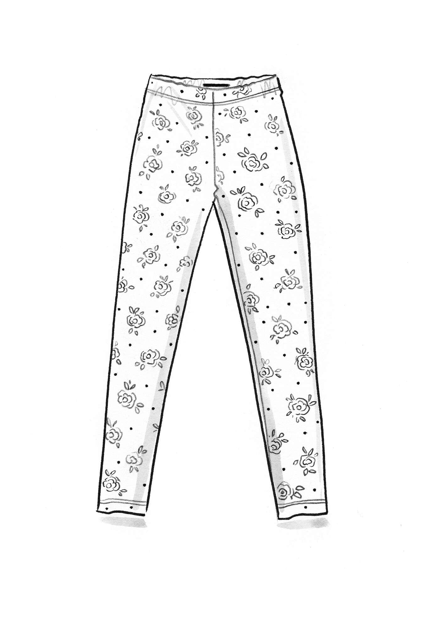 “Öland” jersey leggings in lyocell/spandex allium
