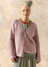 Recycled cotton cardigan (pink sand M)