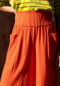 Webhose „Flora Flow“ aus Viskose - feuerlilie