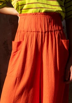 Webhose „Flora Flow“ aus Viskose - feuerlilie