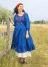 Kleid „Sahara“ aus Bio-Baumwollgewebe (porzellanblau XS)