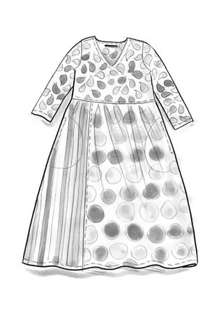 Webkleid „Paris“ aus Bio-Baumwolle - brombeere