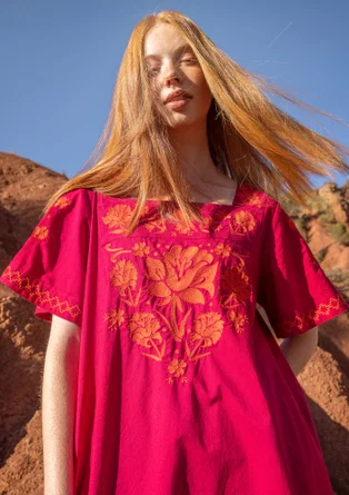 “Patricia” organic cotton tunic - cyklamen