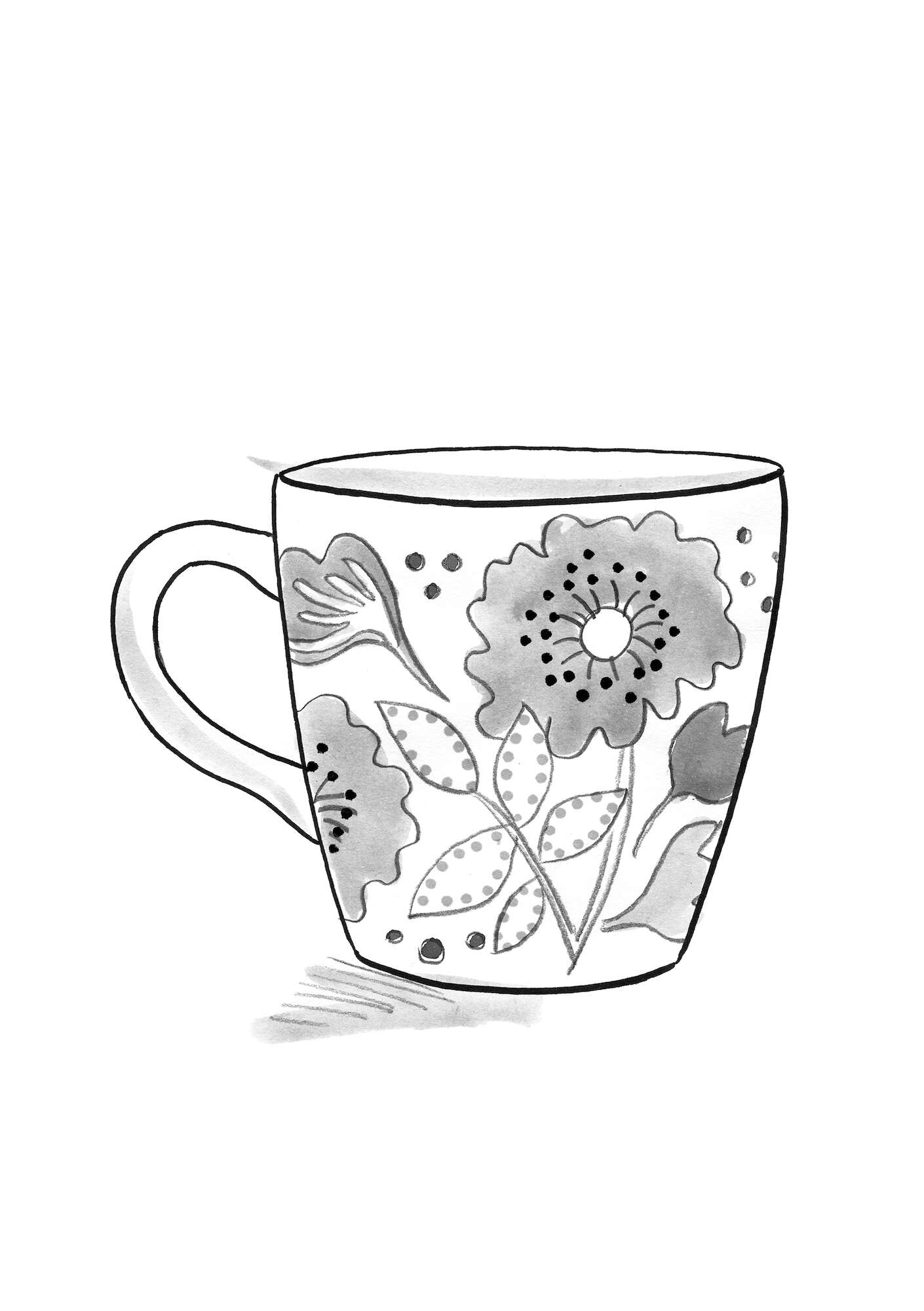 Tasse à thé  Primavera  en céramique pistache