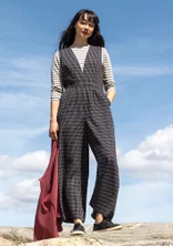 Kankaiset olkainhousut "Wavy" ekopuuvillaa - musta