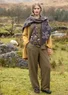 Einfarbige Hose „Frigg“ aus Bio-Baumwolle (fichte L)