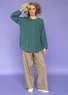 “Garden” woven organic cotton/linen trousers (mole S)