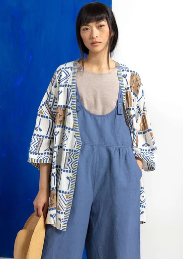 “Aditi” linen kimono - midnight blue
