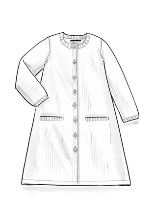 “Misty” recycled wool blend/recycled cotton long cardigan - dark ash grey/melange