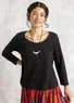 Organic cotton jersey top (black XXL)