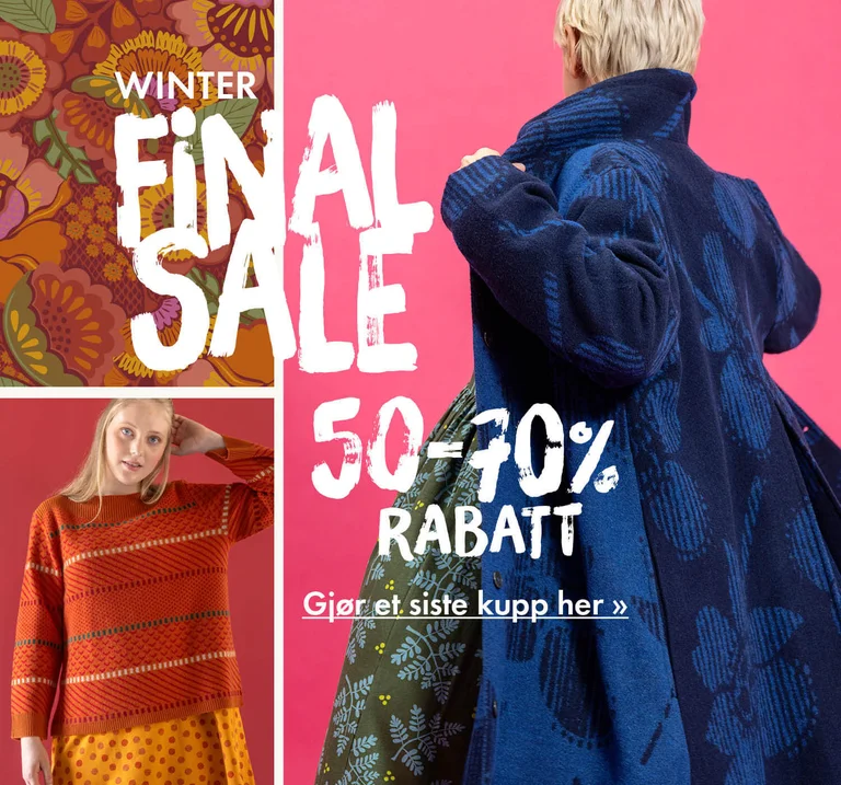 En kollasj med klær og mønstre fra Gudrun Sjödén. 