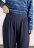 Organic cotton/elastane jersey trousers (ink blue XS)