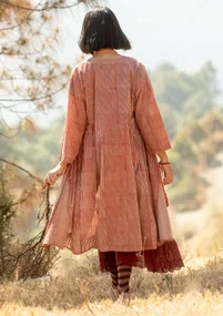 Robe tissée ”Rose hip” en coton biologique - henné