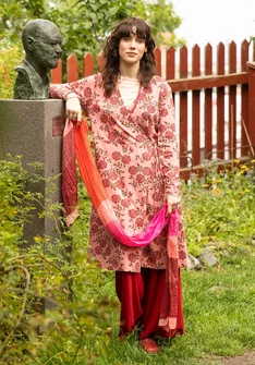 Jerseykleid „Sabrina“ aus Bio-Baumwolle - lachsrosa