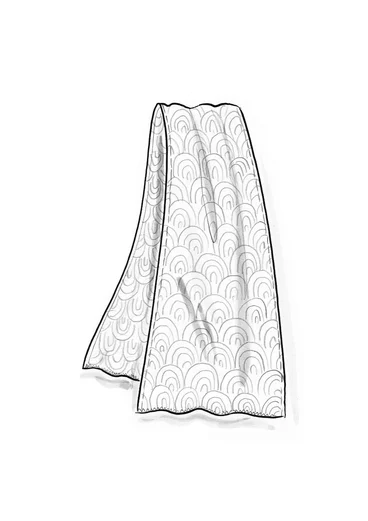 Schal „Bow“ aus Bio-Baumwolle - klarrot