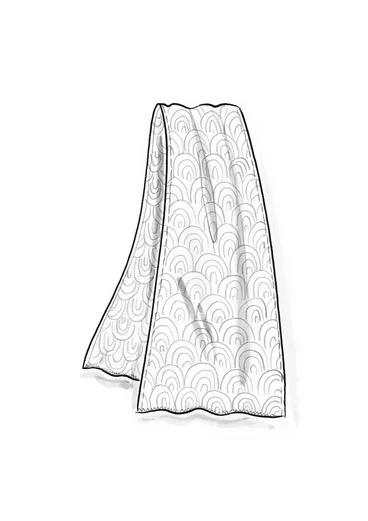 Schal „Bow“ aus Bio-Baumwolle - klarrot