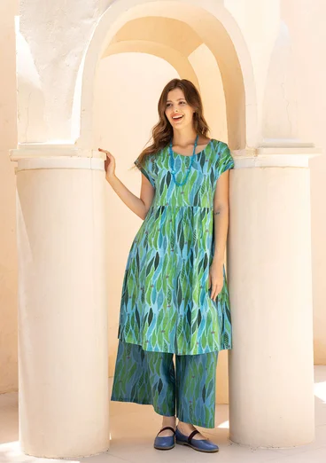 “Cherie” organic cotton jersey dress - cicada