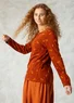 Top " Amandine" en coton biologique/modal (rouille XS)
