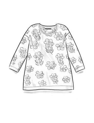 Linen/recycled linen pointelle sweater - svart