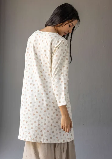 Jerseytunika "Ton" i økologisk bomuld - vanilje