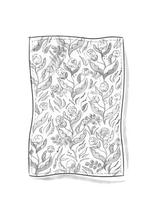 “Artichoke” tablecloth in organic cotton - meadow stream
