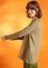 Essential striped sweater in organic cotton (ash pink/grass green S)