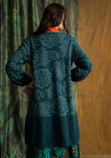 Gemustertes Strickkleid „Anila“ aus Bio-Baumwolle - dunkeljaspis
