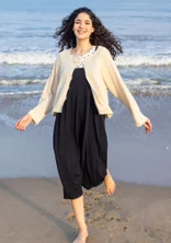Linen/organic cotton cardigan - almond milk