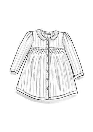 Blouse "Fille" en tissu de coton biologique - gris naturel