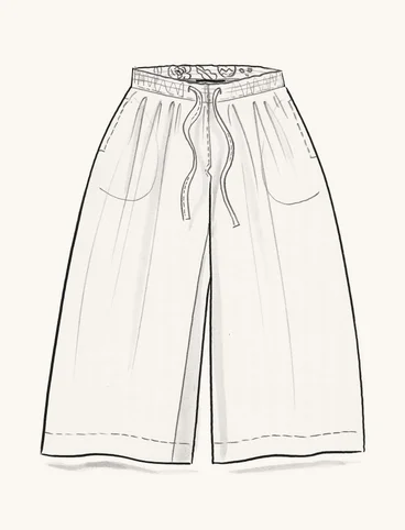 “Amber” woven pants in organic cotton/linen - kalksten