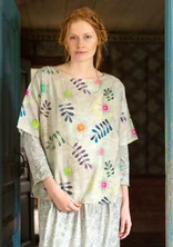 Bluse «Transparens» i økobomull/silke - ljus0SP0varmgr