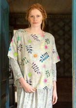 Bluse «Transparens» i økobomull/silke - ljus0SP0varmgr