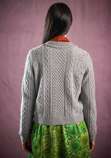 Strickjacke „Eternity“ aus Lammwollmischung - grau