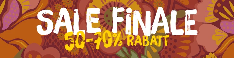 Ein mehrfarbiges grafisches Muster von Gudrun Sjödén.