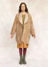 “Sunny Honey” wool coat (walnut S)