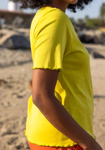 Shirt „Drop“ aus Bio-Baumwolle - dijonsenf