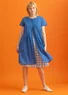 Robe en coton biologique tissé (bleu lin S)