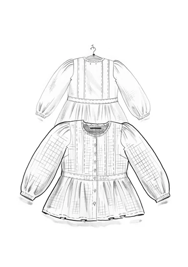 Bluse „Noira“ aus Bio-Baumwolle - indigo