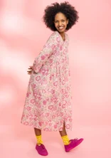 “Peace” floral organic cotton dress - pale powder pink