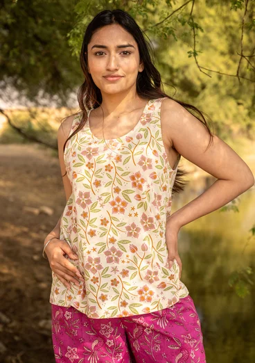Jerseytop „Primrose“ aus Bio-Baumwolle - hellsand