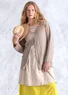 Strickjacke aus Leinen (dunkelnatur S)