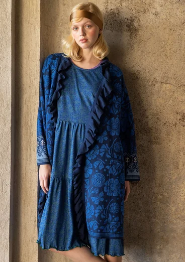 Strickjacke „Nectar“ aus Bio-Baumwolle - indigoblau