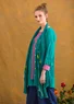 Bluse «Pimpinella» i økologisk bomull (aquagrønn XL)