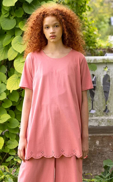 Organic cotton jersey tunic