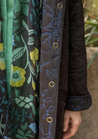 Veste "Galapagos" en jersey de coton biologique - noir