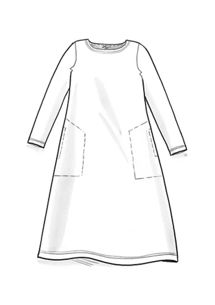 Jerseykleid „Mona“ aus Bio-Baumwolle/Elasthan - schwarz