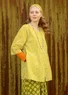 “Krusa” blouse in organic cotton (lime green S)