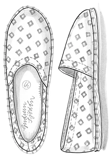 Espadrilles aus Baumwolle - natur