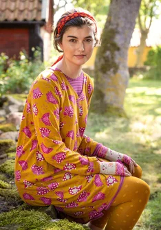 Trikotkleid „Dolores“ aus Öko-Baumwolle/Modal - senap